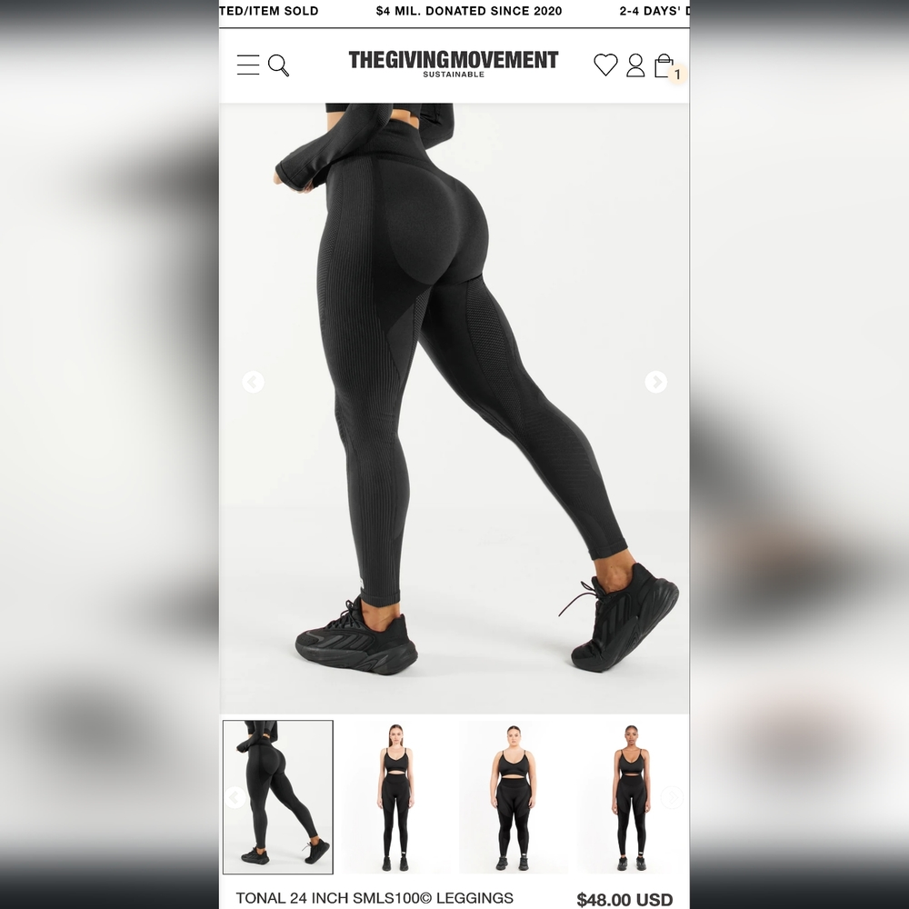 TONAL 24 INCH SMLS100© LEGGINGS